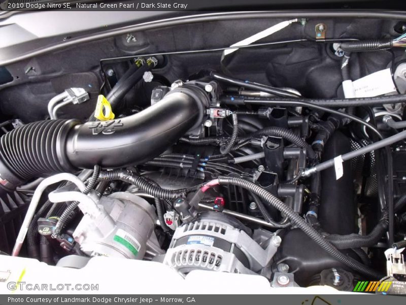 Natural Green Pearl / Dark Slate Gray 2010 Dodge Nitro SE