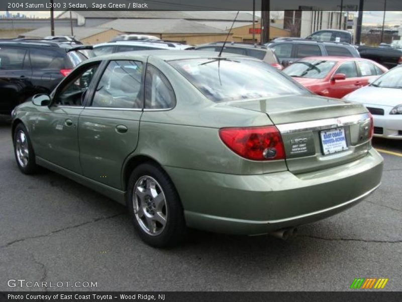 Sage Green / Black 2004 Saturn L300 3 Sedan