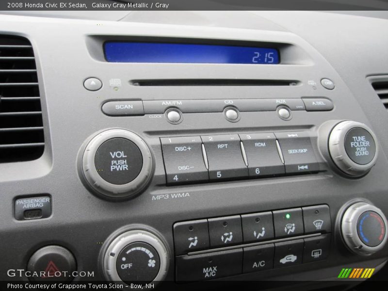 Galaxy Gray Metallic / Gray 2008 Honda Civic EX Sedan