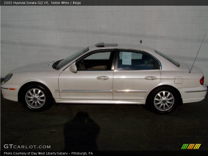 Noble White / Beige 2003 Hyundai Sonata GLS V6