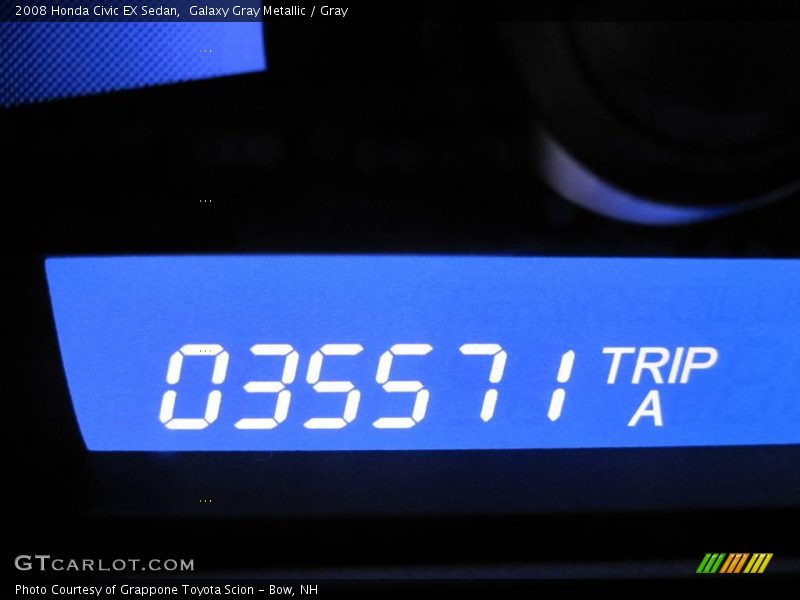 Galaxy Gray Metallic / Gray 2008 Honda Civic EX Sedan