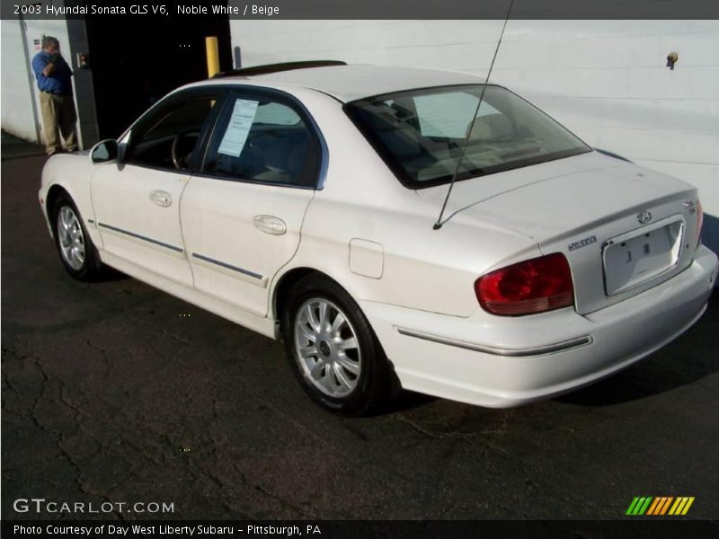 Noble White / Beige 2003 Hyundai Sonata GLS V6