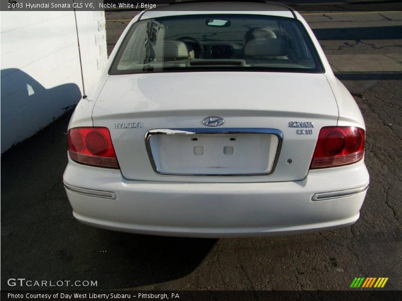 Noble White / Beige 2003 Hyundai Sonata GLS V6