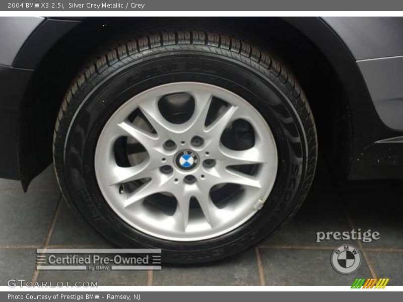 Silver Grey Metallic / Grey 2004 BMW X3 2.5i