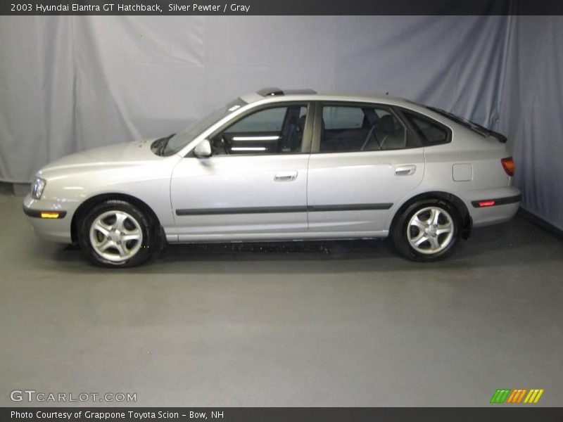Silver Pewter / Gray 2003 Hyundai Elantra GT Hatchback
