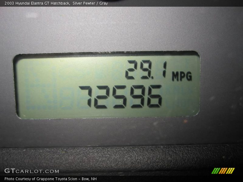 Silver Pewter / Gray 2003 Hyundai Elantra GT Hatchback