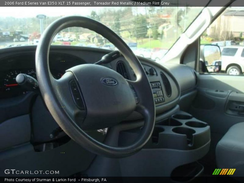 Toreador Red Metallic / Medium Flint Grey 2006 Ford E Series Van E350 XLT 15 Passenger
