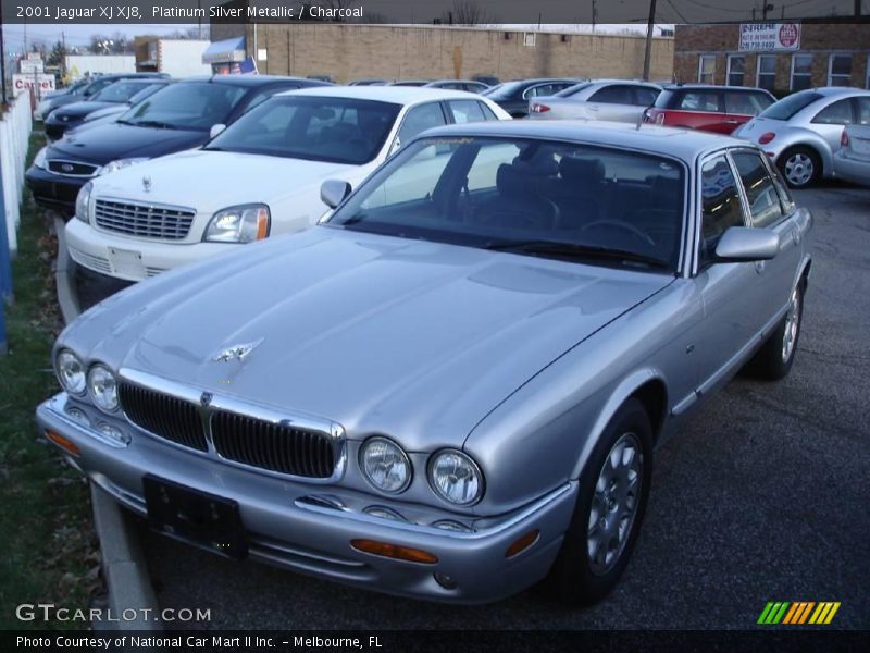 Platinum Silver Metallic / Charcoal 2001 Jaguar XJ XJ8