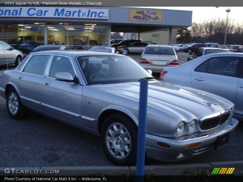 Platinum Silver Metallic / Charcoal 2001 Jaguar XJ XJ8