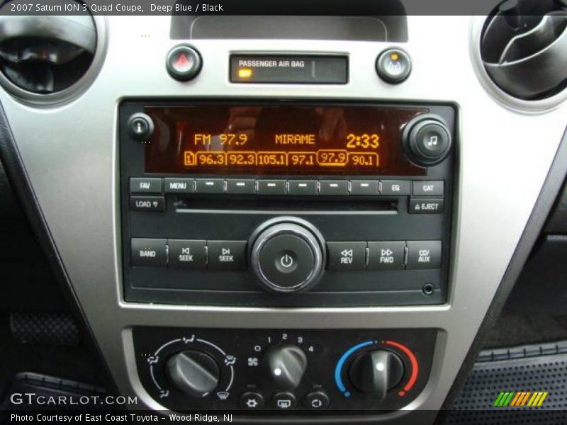 Deep Blue / Black 2007 Saturn ION 3 Quad Coupe