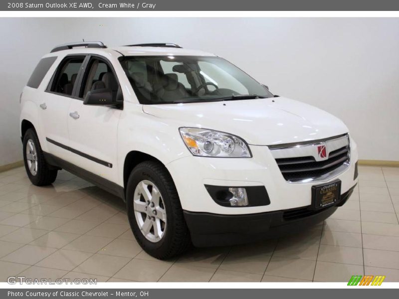 Cream White / Gray 2008 Saturn Outlook XE AWD
