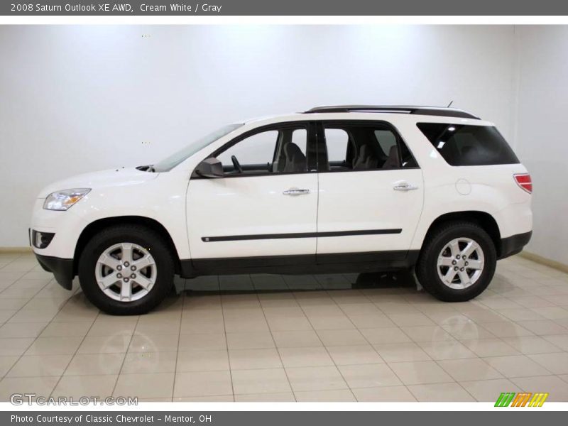 Cream White / Gray 2008 Saturn Outlook XE AWD