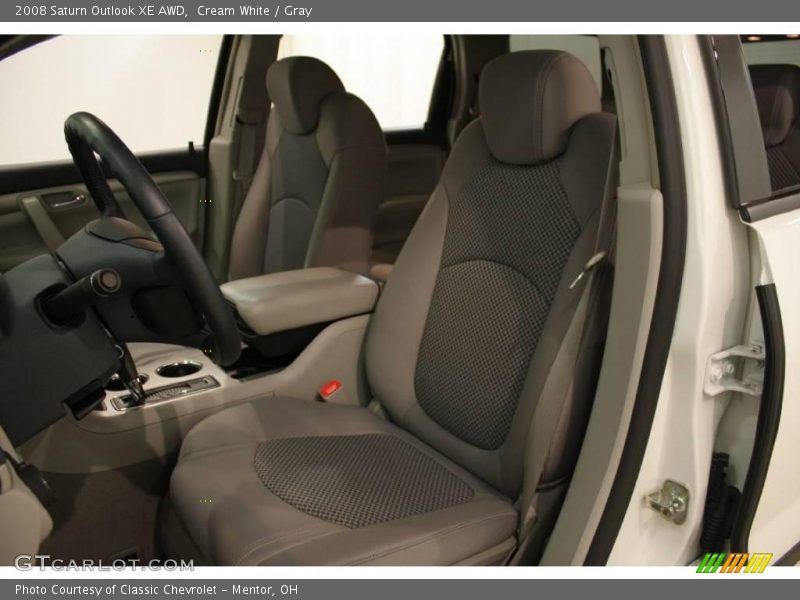 Cream White / Gray 2008 Saturn Outlook XE AWD