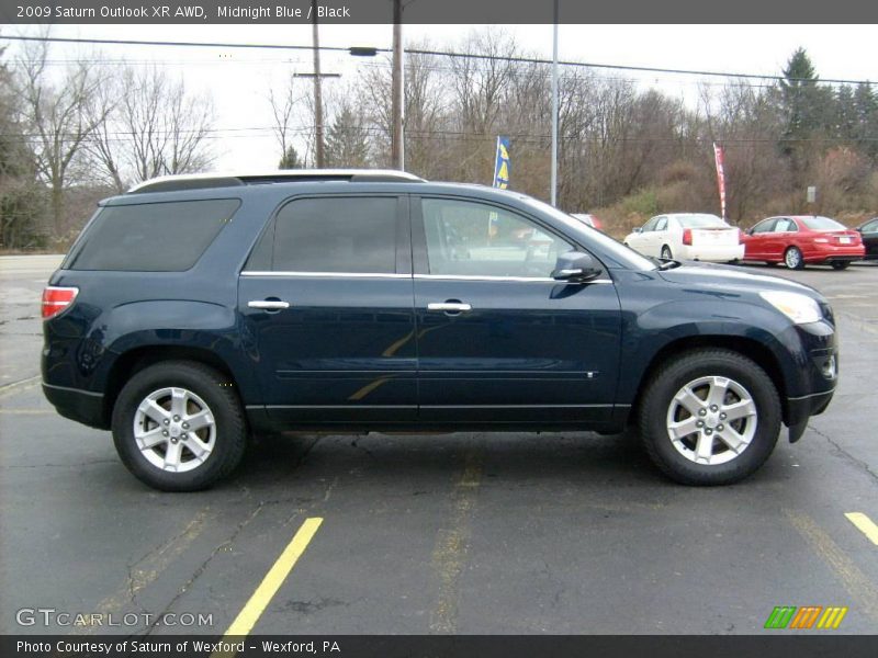 Midnight Blue / Black 2009 Saturn Outlook XR AWD