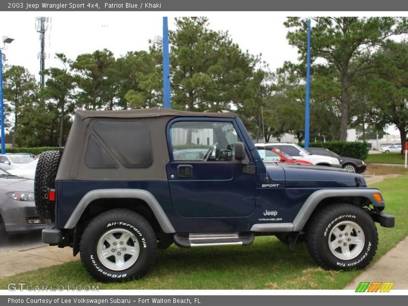 Patriot Blue / Khaki 2003 Jeep Wrangler Sport 4x4
