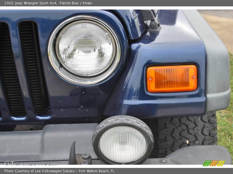 Patriot Blue / Khaki 2003 Jeep Wrangler Sport 4x4