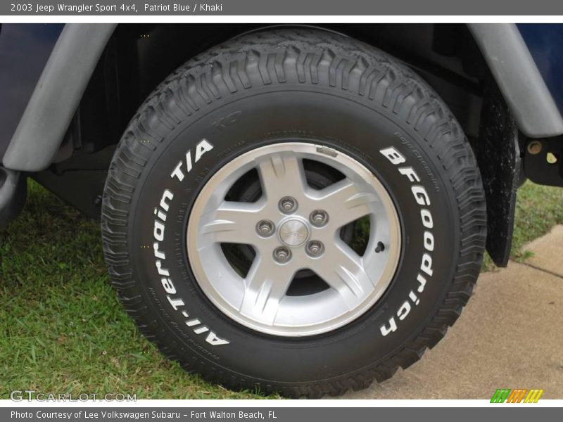 Patriot Blue / Khaki 2003 Jeep Wrangler Sport 4x4