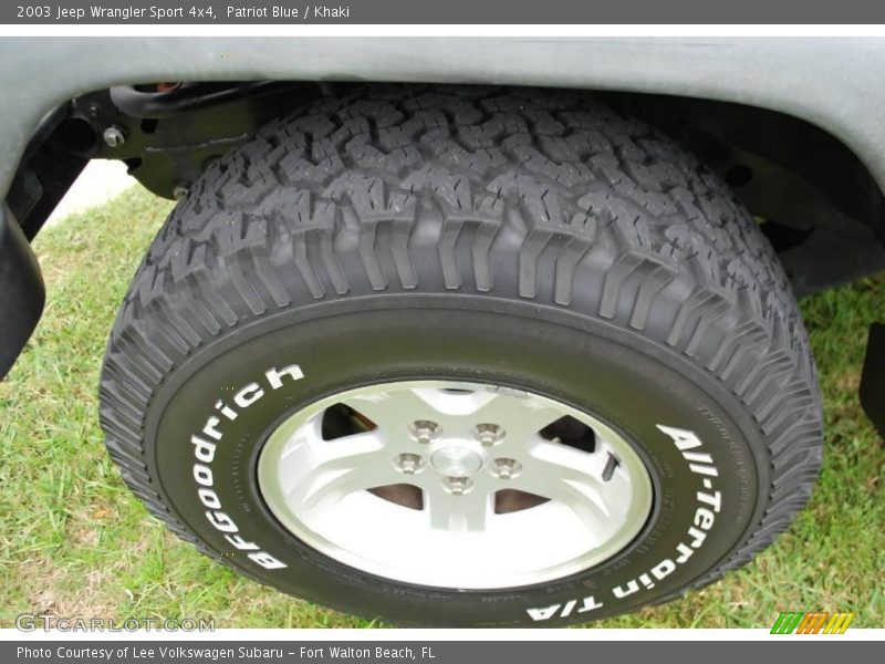 Patriot Blue / Khaki 2003 Jeep Wrangler Sport 4x4