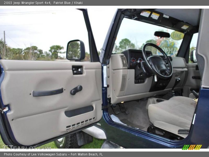 Patriot Blue / Khaki 2003 Jeep Wrangler Sport 4x4