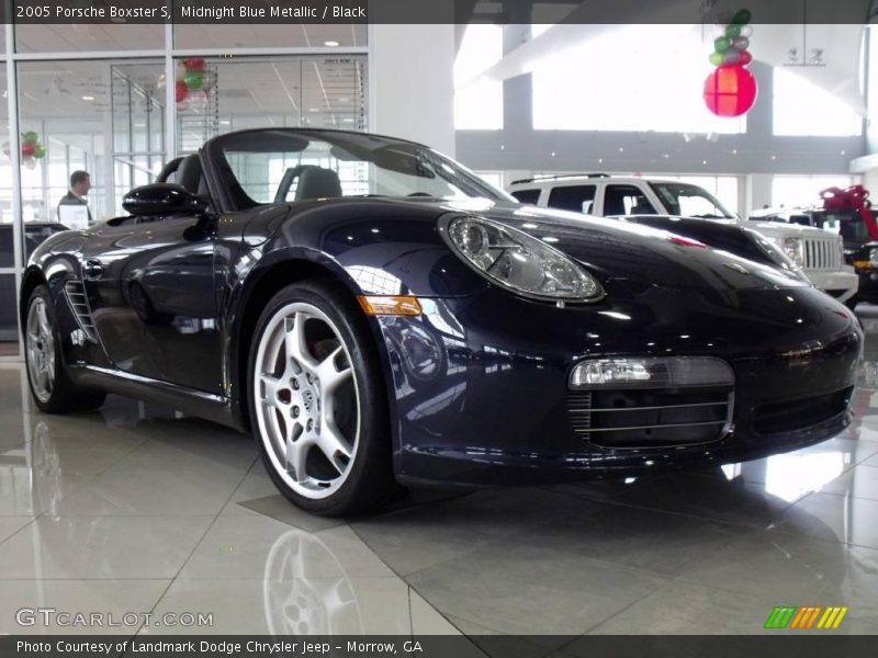Midnight Blue Metallic / Black 2005 Porsche Boxster S