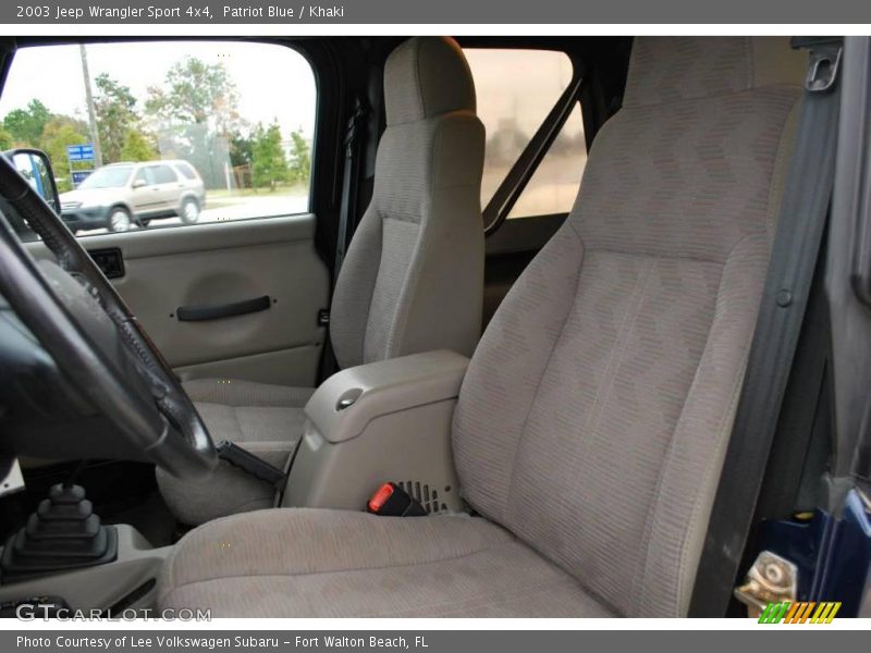 Patriot Blue / Khaki 2003 Jeep Wrangler Sport 4x4