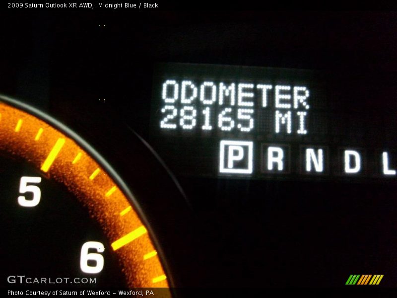 Midnight Blue / Black 2009 Saturn Outlook XR AWD