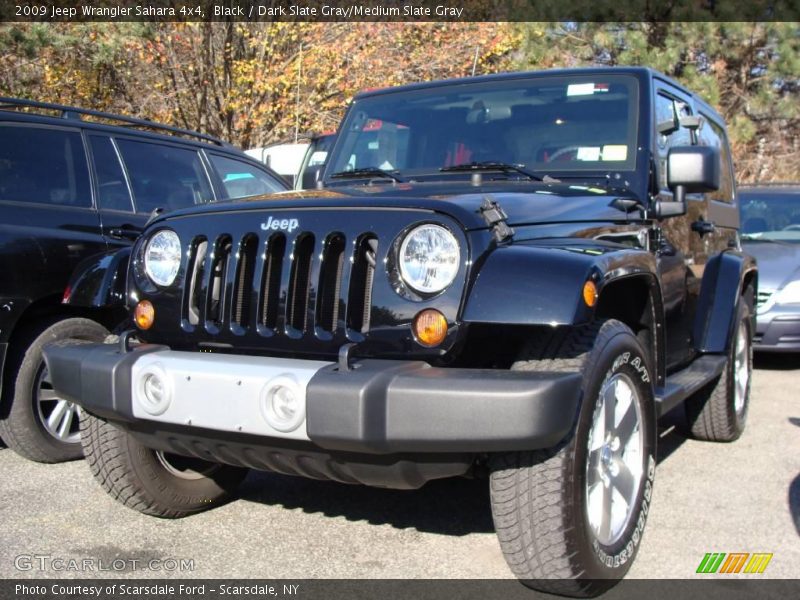 Black / Dark Slate Gray/Medium Slate Gray 2009 Jeep Wrangler Sahara 4x4