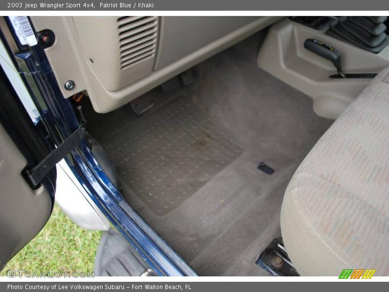 Patriot Blue / Khaki 2003 Jeep Wrangler Sport 4x4