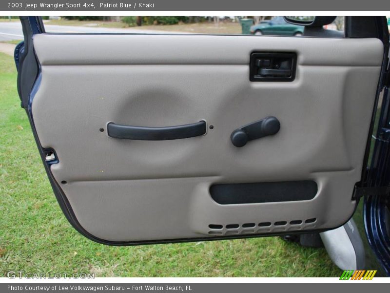 Patriot Blue / Khaki 2003 Jeep Wrangler Sport 4x4