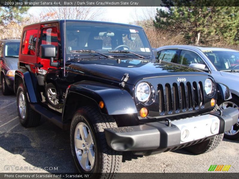 Black / Dark Slate Gray/Medium Slate Gray 2009 Jeep Wrangler Sahara 4x4