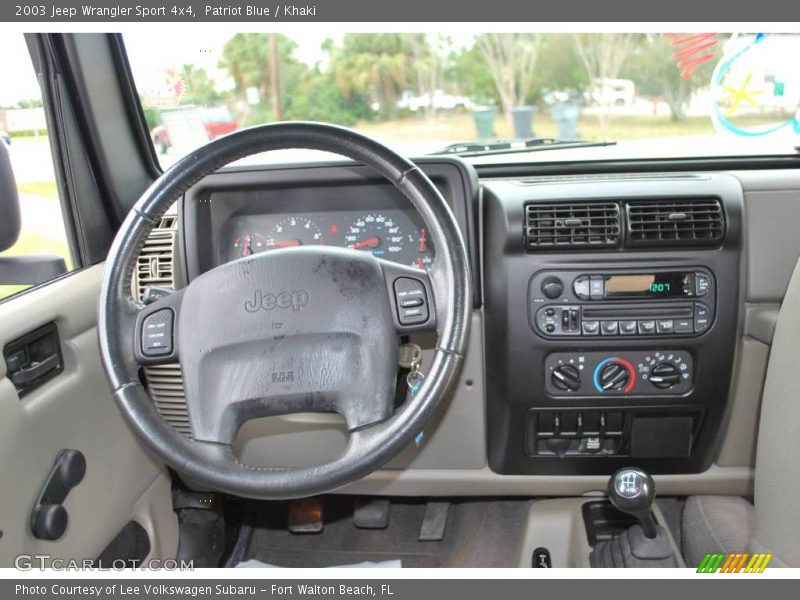 Patriot Blue / Khaki 2003 Jeep Wrangler Sport 4x4