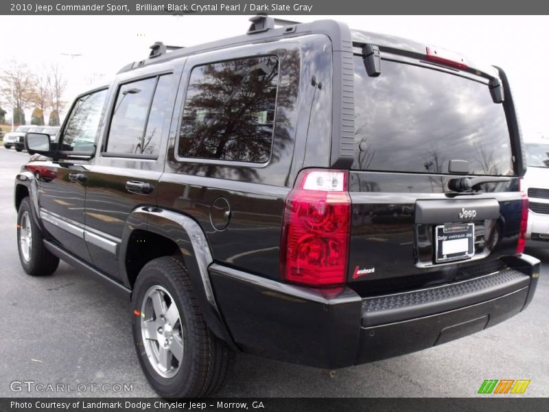Brilliant Black Crystal Pearl / Dark Slate Gray 2010 Jeep Commander Sport