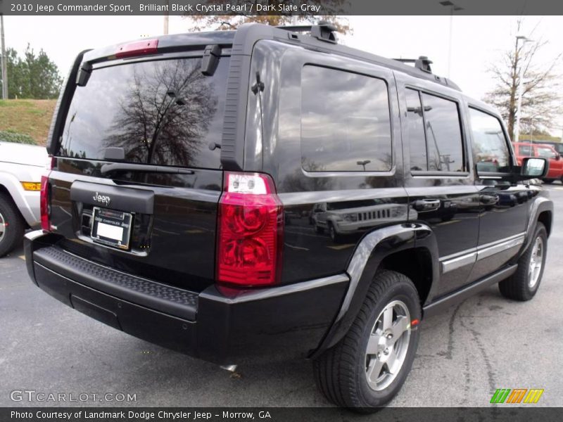 Brilliant Black Crystal Pearl / Dark Slate Gray 2010 Jeep Commander Sport