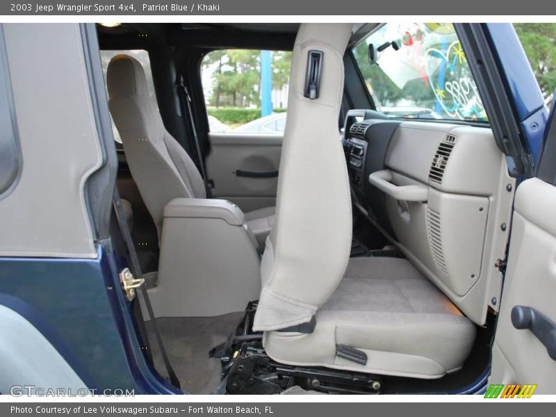 Patriot Blue / Khaki 2003 Jeep Wrangler Sport 4x4