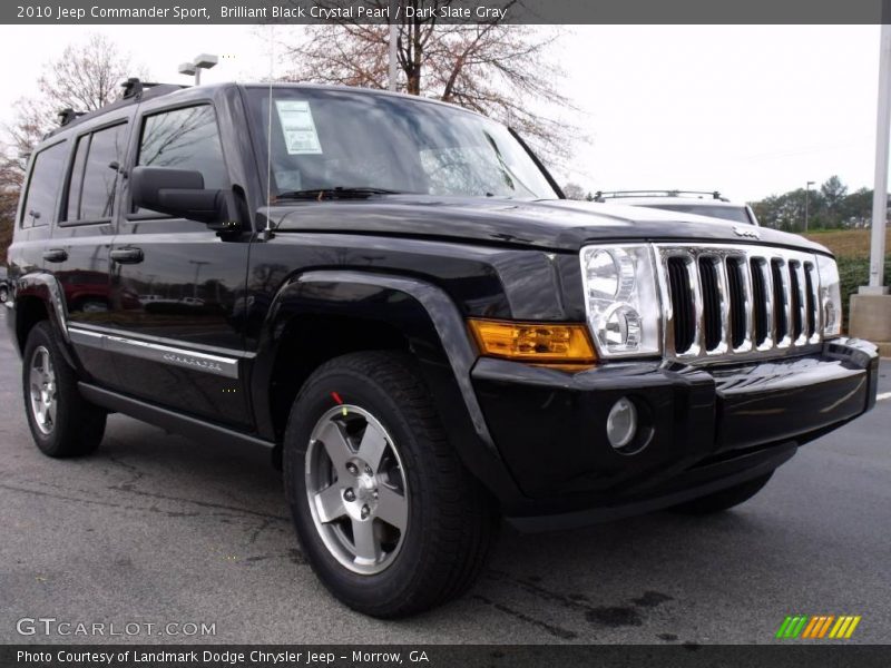 Brilliant Black Crystal Pearl / Dark Slate Gray 2010 Jeep Commander Sport