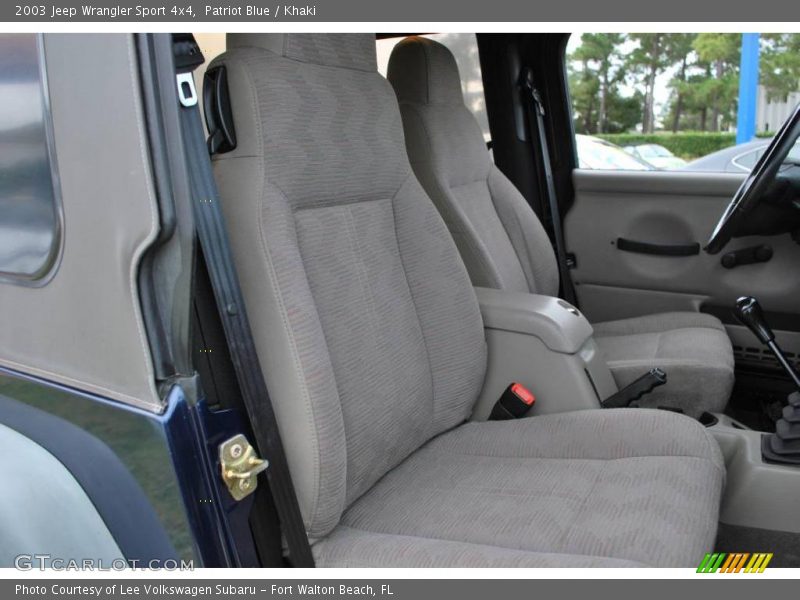 Patriot Blue / Khaki 2003 Jeep Wrangler Sport 4x4