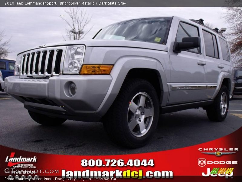 Bright Silver Metallic / Dark Slate Gray 2010 Jeep Commander Sport