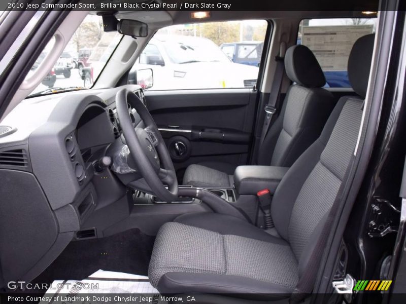 Brilliant Black Crystal Pearl / Dark Slate Gray 2010 Jeep Commander Sport