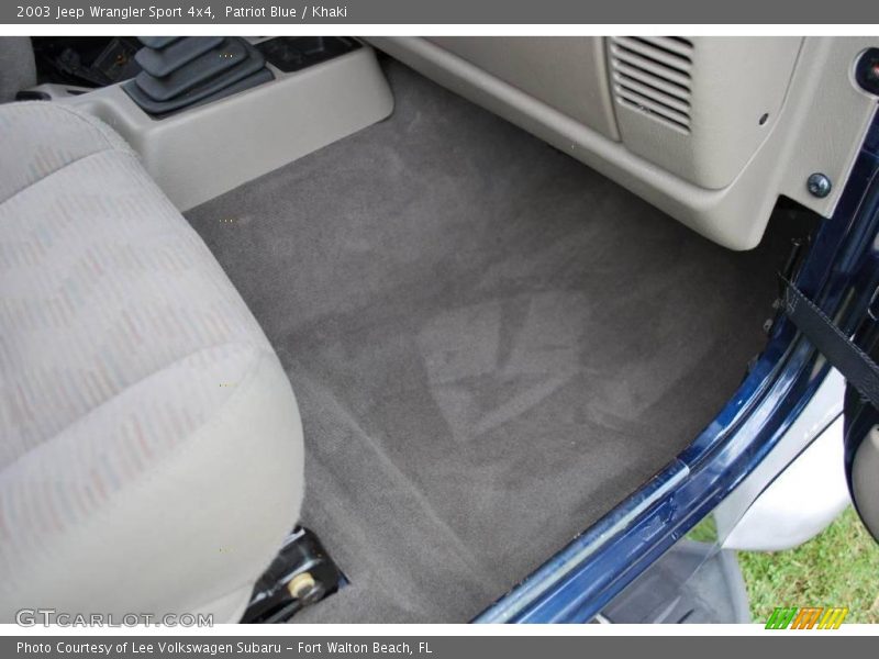 Patriot Blue / Khaki 2003 Jeep Wrangler Sport 4x4
