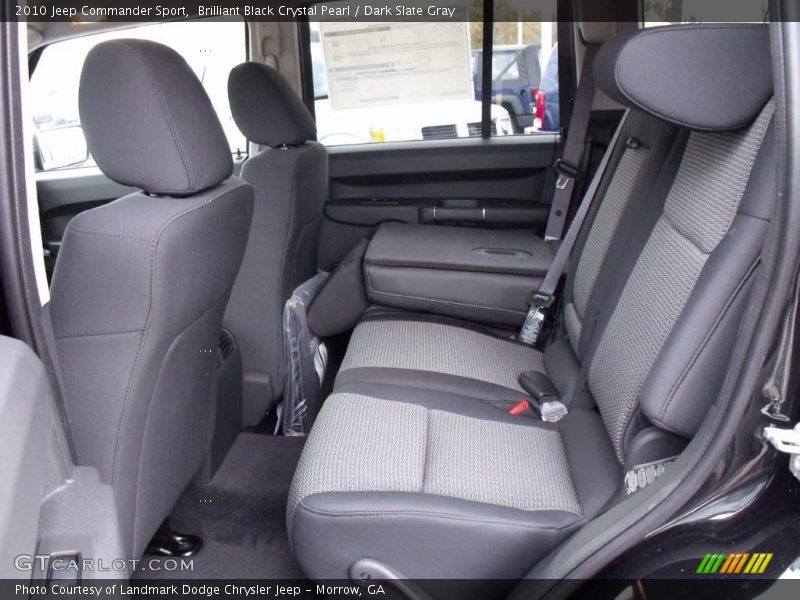 Brilliant Black Crystal Pearl / Dark Slate Gray 2010 Jeep Commander Sport