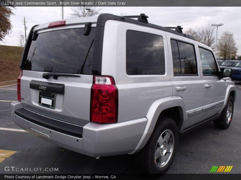 Bright Silver Metallic / Dark Slate Gray 2010 Jeep Commander Sport