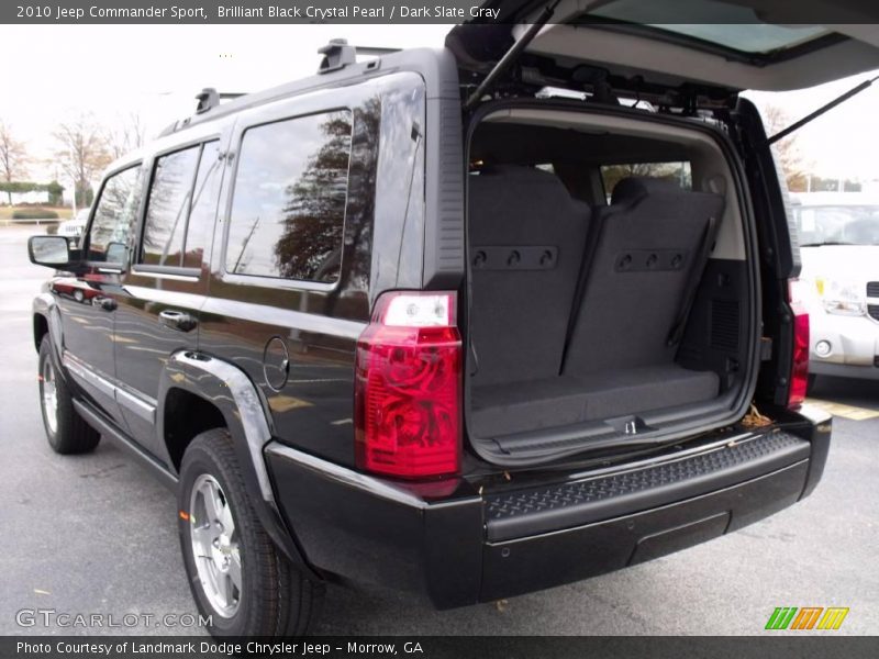 Brilliant Black Crystal Pearl / Dark Slate Gray 2010 Jeep Commander Sport