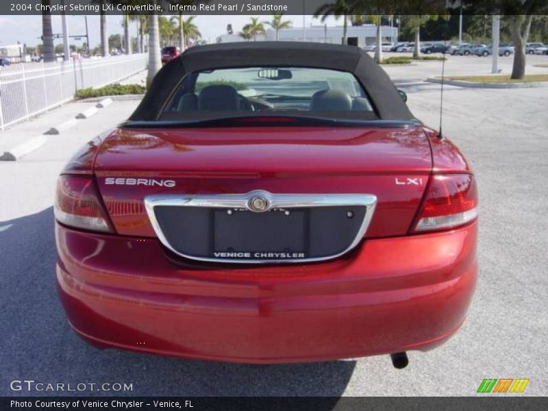 Inferno Red Pearl / Sandstone 2004 Chrysler Sebring LXi Convertible
