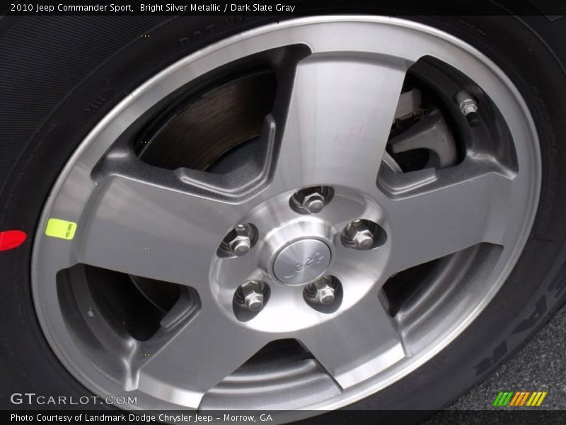 Bright Silver Metallic / Dark Slate Gray 2010 Jeep Commander Sport