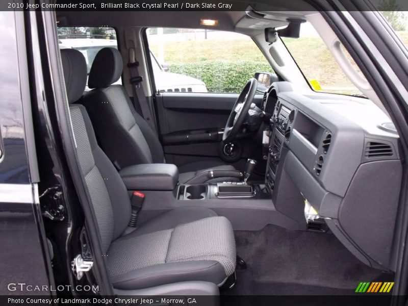 Brilliant Black Crystal Pearl / Dark Slate Gray 2010 Jeep Commander Sport