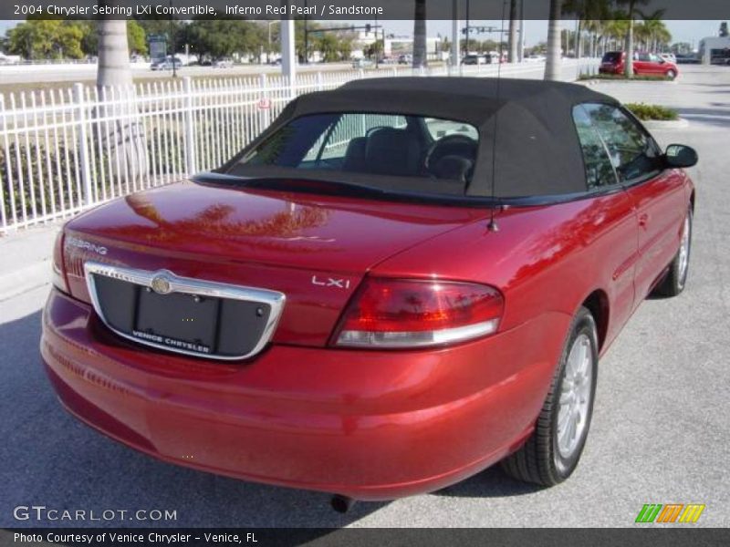 Inferno Red Pearl / Sandstone 2004 Chrysler Sebring LXi Convertible