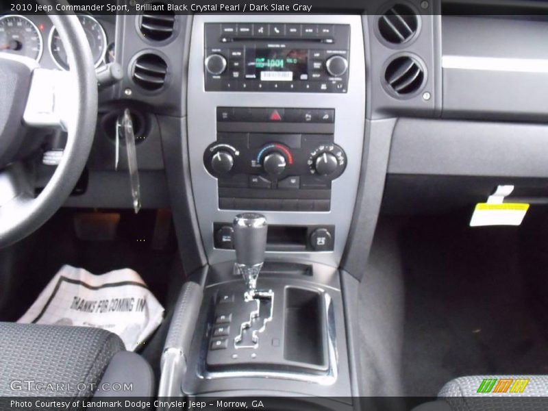 Brilliant Black Crystal Pearl / Dark Slate Gray 2010 Jeep Commander Sport