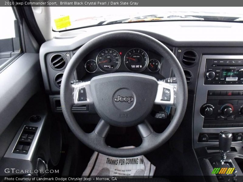 Brilliant Black Crystal Pearl / Dark Slate Gray 2010 Jeep Commander Sport