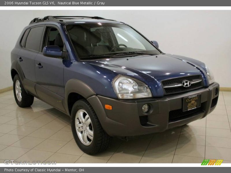 Nautical Blue Metallic / Gray 2006 Hyundai Tucson GLS V6