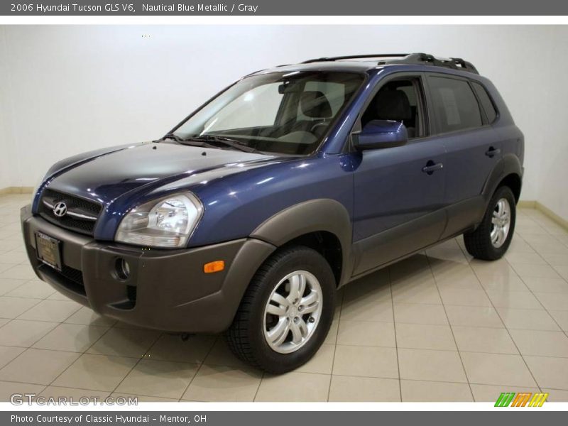 Nautical Blue Metallic / Gray 2006 Hyundai Tucson GLS V6